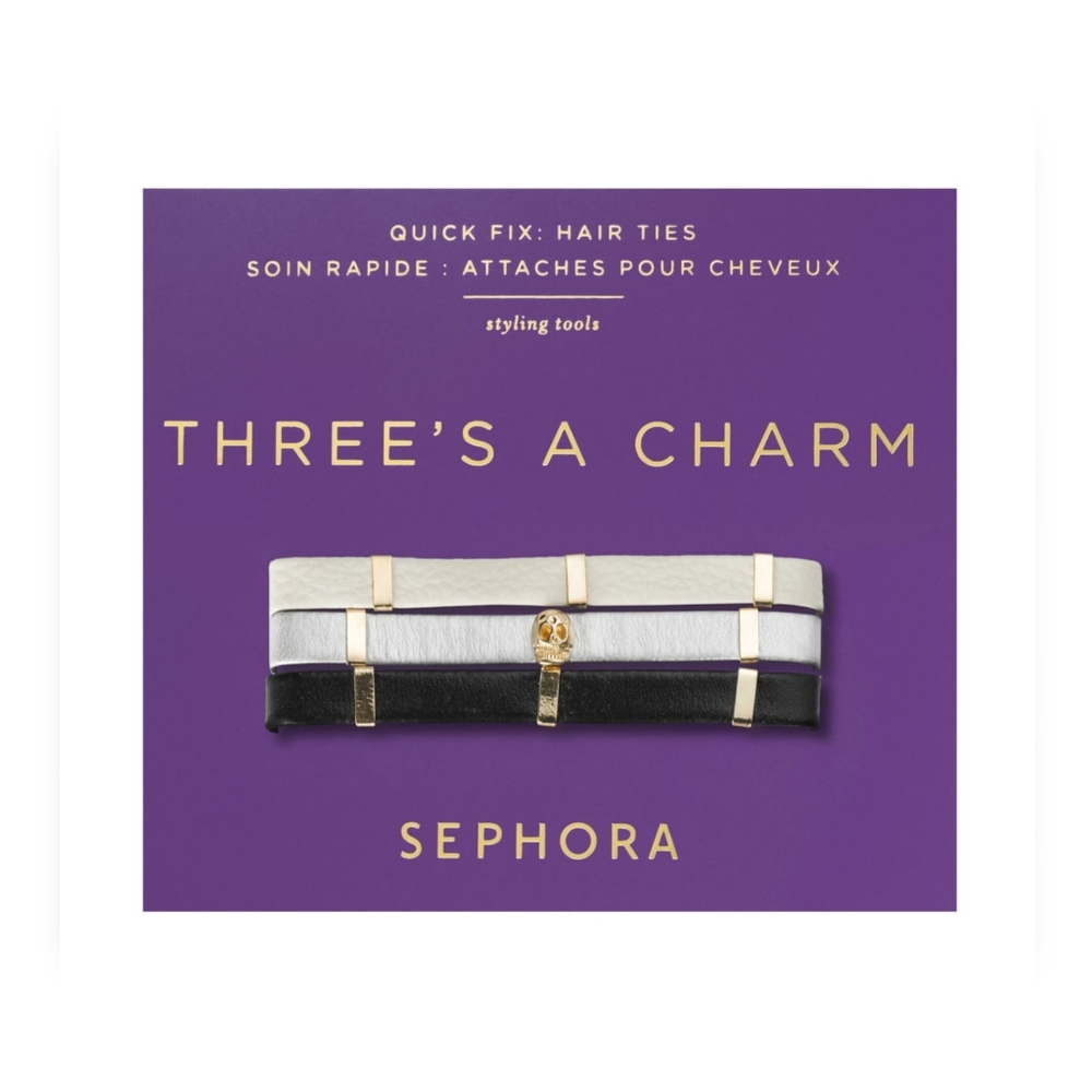 NWOT Sephora Collection Three's a Charm Hair Ties Set